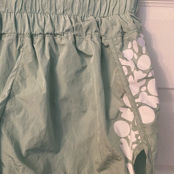 FP Movement by Free People Mint Floral Athletic Shorts - Picture 3 of 5